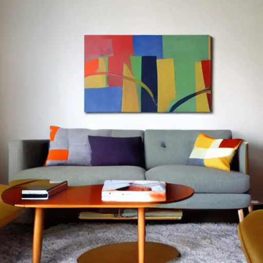 Image similar to mid century painting modern design