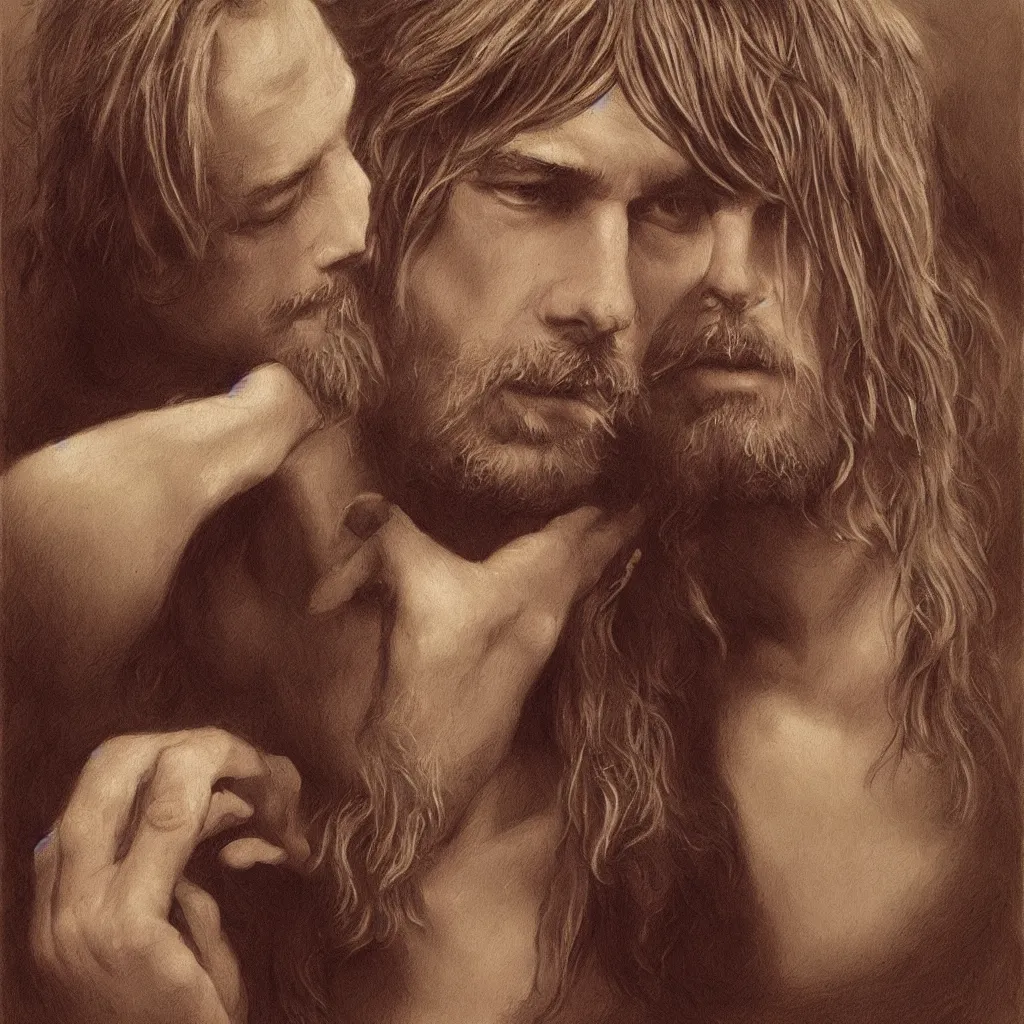 Prompt: Kurt Cobain, traditional corsican, intricate, highly detailed, artstation, illustration, jurgens, rutkowski, bouguereau