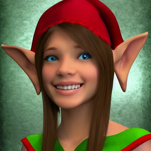 Prompt: photorealistic, beautiful smiling elf girl