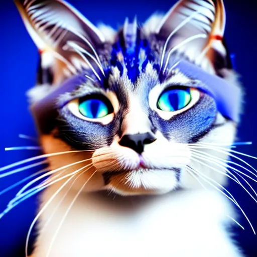 Prompt: sapphire cat