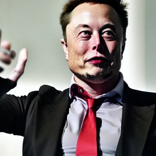 Image similar to Elon musk as a anime villain in his final form