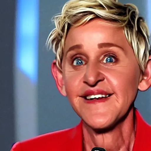 Prompt: ellen degeneres as a monster