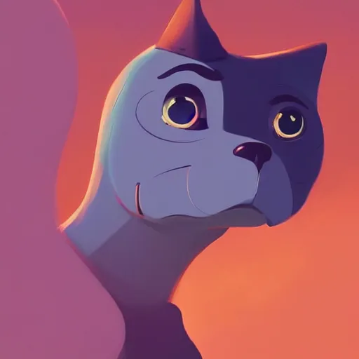 Image similar to face icon stylized minimalist catdog, loftis, cory behance hd by jesper ejsing, by rhads, makoto shinkai and lois van baarle, ilya kuvshinov, rossdraws global illumination