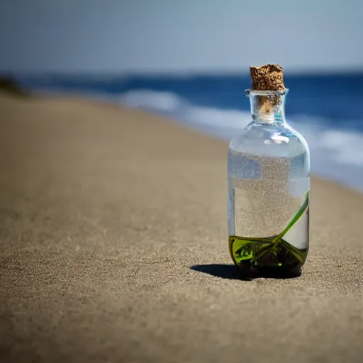 Image similar to message in a bottle