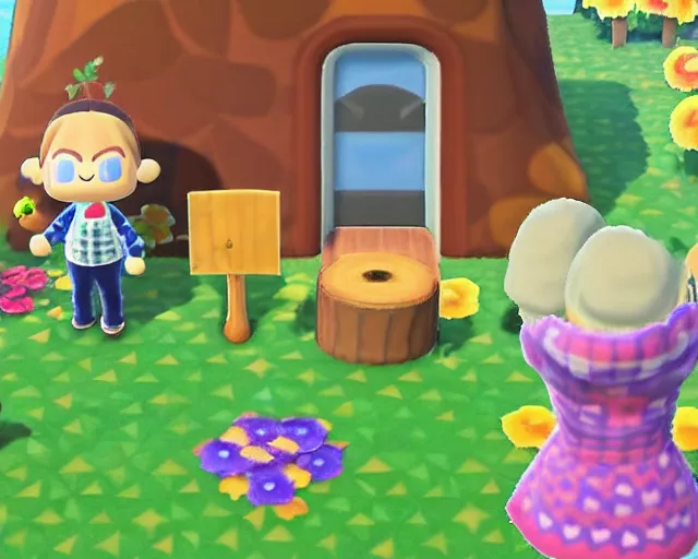 Image similar to a cryptid in animal crossing