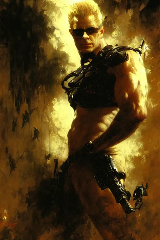 Image similar to albert wesker, painting by gaston bussiere, craig mullins, greg rutkowski, yoji shinkawa