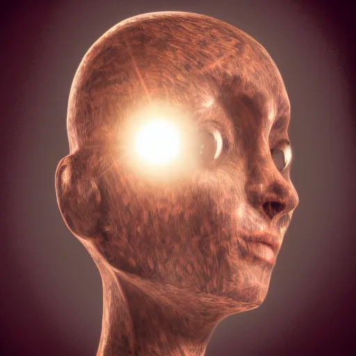 Image similar to spade!!! head with eyes, hyperrealism, hd, 8 k, lens flare, bloom