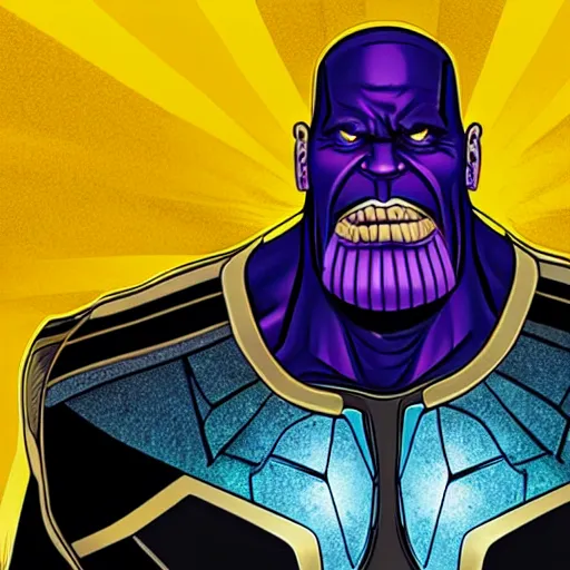 Image similar to thanos as an american rapper in 1990 fish eye lens