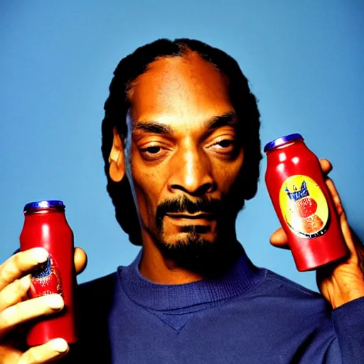 Prompt: Snoop Dogg holding a pepsi for a 1990s sitcom tv show, Studio Photograph, portrait, C 12.0