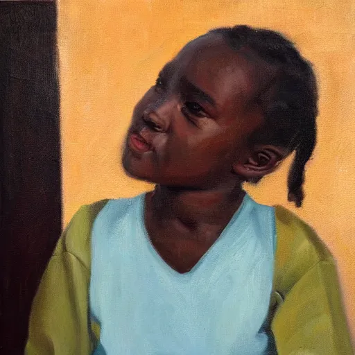 Image similar to portrait, prize winning, oil on canvas