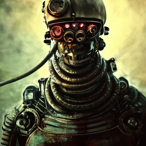 Image similar to mad max squid monster astronaut, hyper detailed, digital art, trending in artstation, cinematic lighting, studio quality, smooth render, unreal engine 5 rendered, octane rendered, art style by klimt and nixeu and ian sprigger and wlop and krenz cushart, full body portrait, well lit, intricate abstract. cyberpunk, intricate artwork, by Tooth Wu, wlop, beeple. octane render, trending on artstation, greg rutkowski very coherent symmetrical artwork. cinematic, hyper realism, high detail, octane render, 8k, minimalistic, hyperrealistic surrealism, award winning masterpiece with incredible details, a surreal vaporwave liminal space, highly detailed, trending on ArtStation