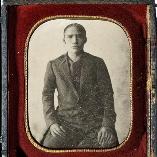 Prompt: Tintype photograph of primitive work of art displayed in an ethnographic museum, archive material, anthropology, 1920s studio lighting.