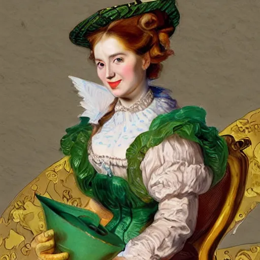 Image similar to heavenly summer sharp land sphere scallop well dressed lady holding a starbucks coffee cup, auslese, by peter paul rubens and eugene delacroix and karol bak, hyperrealism, digital illustration, fauvist, starbucks coffee cup green logo