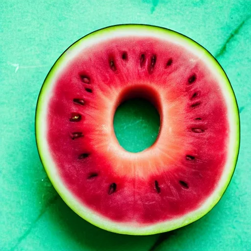 Image similar to close up high resolution photo of purple watermelon, very tasty, food photography, instagram, trending