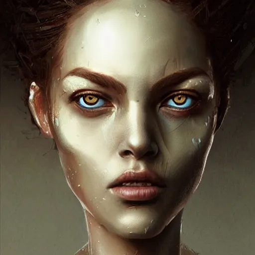 Prompt: a magical robot head, highly detailed, digital painting, smooth, sharp, beautiful face, expressive eyes, art by greg rutkowski and alex gray