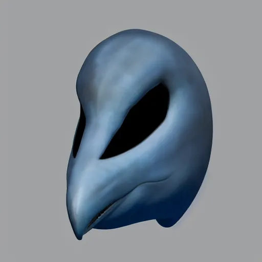Image similar to cybernetic bottlenose dolphin bust profile picture, male anthropomorphic android design inspired by dolphins, bulbous dolphin beak, commission on FurAffinity, unreal engine