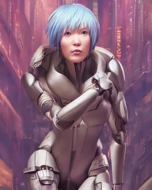 Image similar to weta disney pixar movie still portrait photo of motoko kusanagi ghost in the shell : : as cyborg woman by pixar : : by weta, wlop, ilya kuvshinov, rossdraws, artgerm, marvel, maxim cover, latex, octane render, sweaty, iridescent, bright morning, anime, liosh, mucha : :