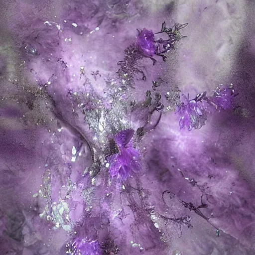 Image similar to crystethereal lavender atrium manipulation layeredinfusion lilac silver silver fuji pastel lilac sparkle fuji surreal creations serene lilac sparkle grey lilac weeping abstract collage