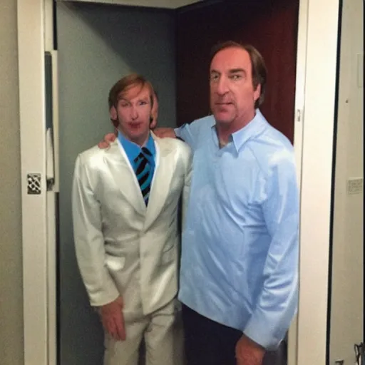 Image similar to Water White and Saul Goodman bowling