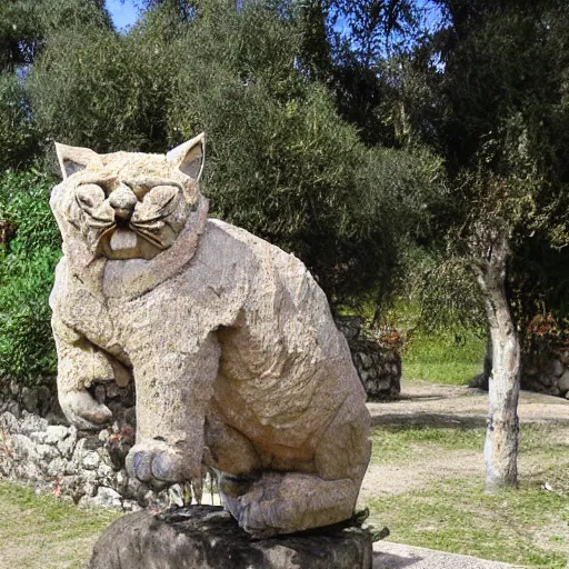 Image similar to iberian lynx sculpture in sabugal, portugal