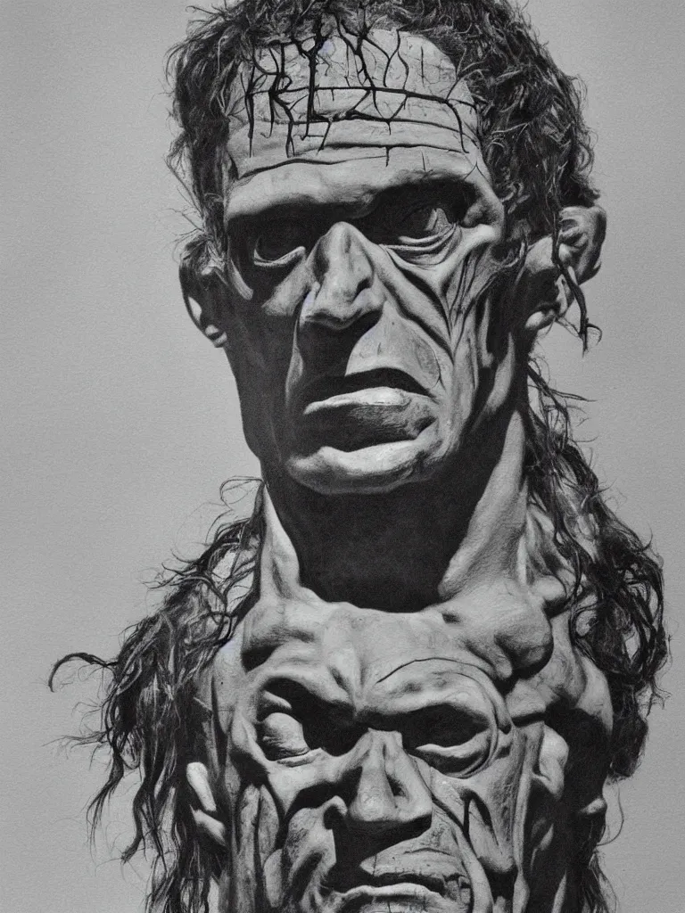 Prompt: Frankenstein portrait by David friedric