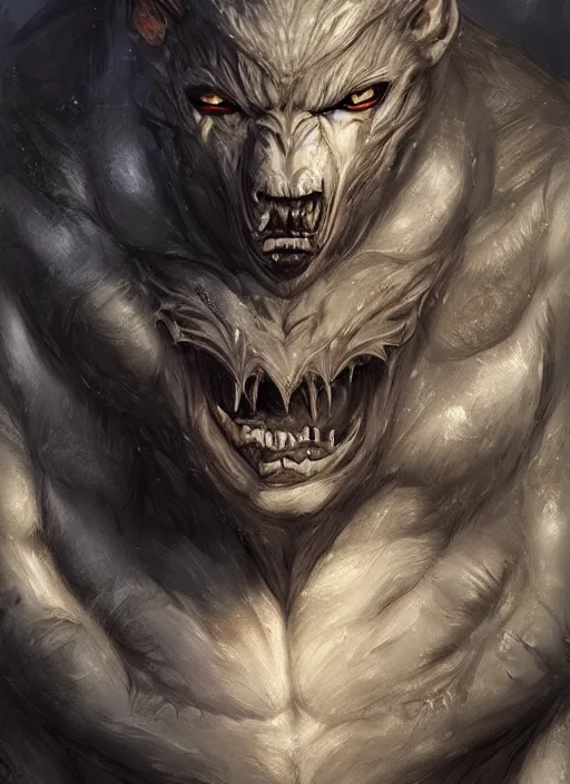 Image similar to detailed beautiful cool male character art depicting am infected werewolf monster, concept art, depth of field, on amino, by sakimichan patreon, wlop, weibo, bcy. net, colorhub. me high quality art on artstation.