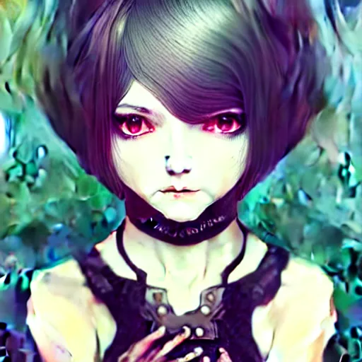 Prompt: portrait of a lttle female character inspired by 9 s nier automata, artwork by artgem lau, anna dittman, wlop and rossdraws, anatomically correct, smooth, clean detailed, sharped focus, symmetrical, perfect composition, illustration, extremely coherent, detailed face, arstation