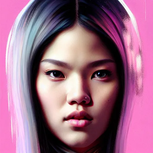 Image similar to portrait of jossi of blackpink, highly detailed, digital painting, smooth, sharp focus, illustration, ultra realistic, 8 k, strong and powerful confident art by artgerm and greg rutkowski and alphonse mucha