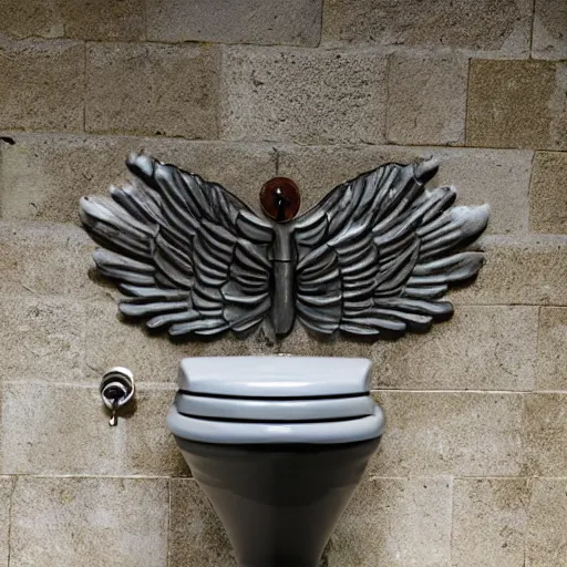 Image similar to toilet with wings