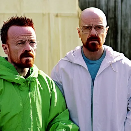 Image similar to walter white and jesse pinkman muckbang