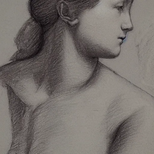 Image similar to of a beautiful girl sketched in pencil by michelangelo lots of little sketches a study of the female form ultra detail maximillist