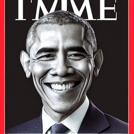 Image similar to Colored portrait photograph of asian Obama. 8k resolution. Time magazine. Studio lightning. Serious!