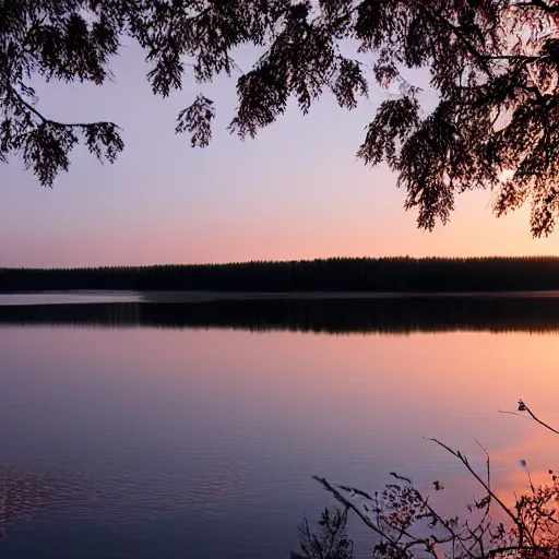 Image similar to lake view in taipalsaari, sunset