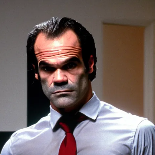 Image similar to steven ogg in american psycho, 4 k, high detail, high - resolution photograph, professional photography, ultra - detail