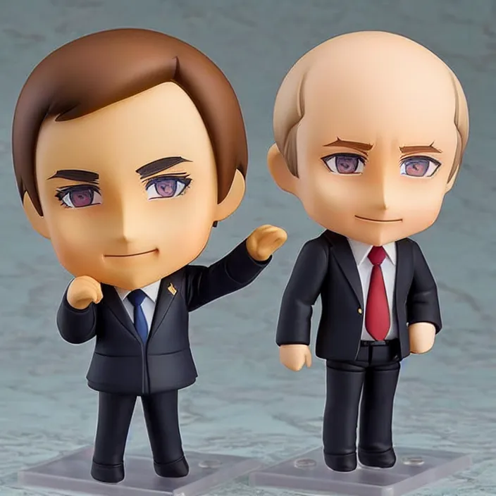 Image similar to Vladimir Putin, An anime Nendoroid of Vladimir Putin, figurine, detailed product photo