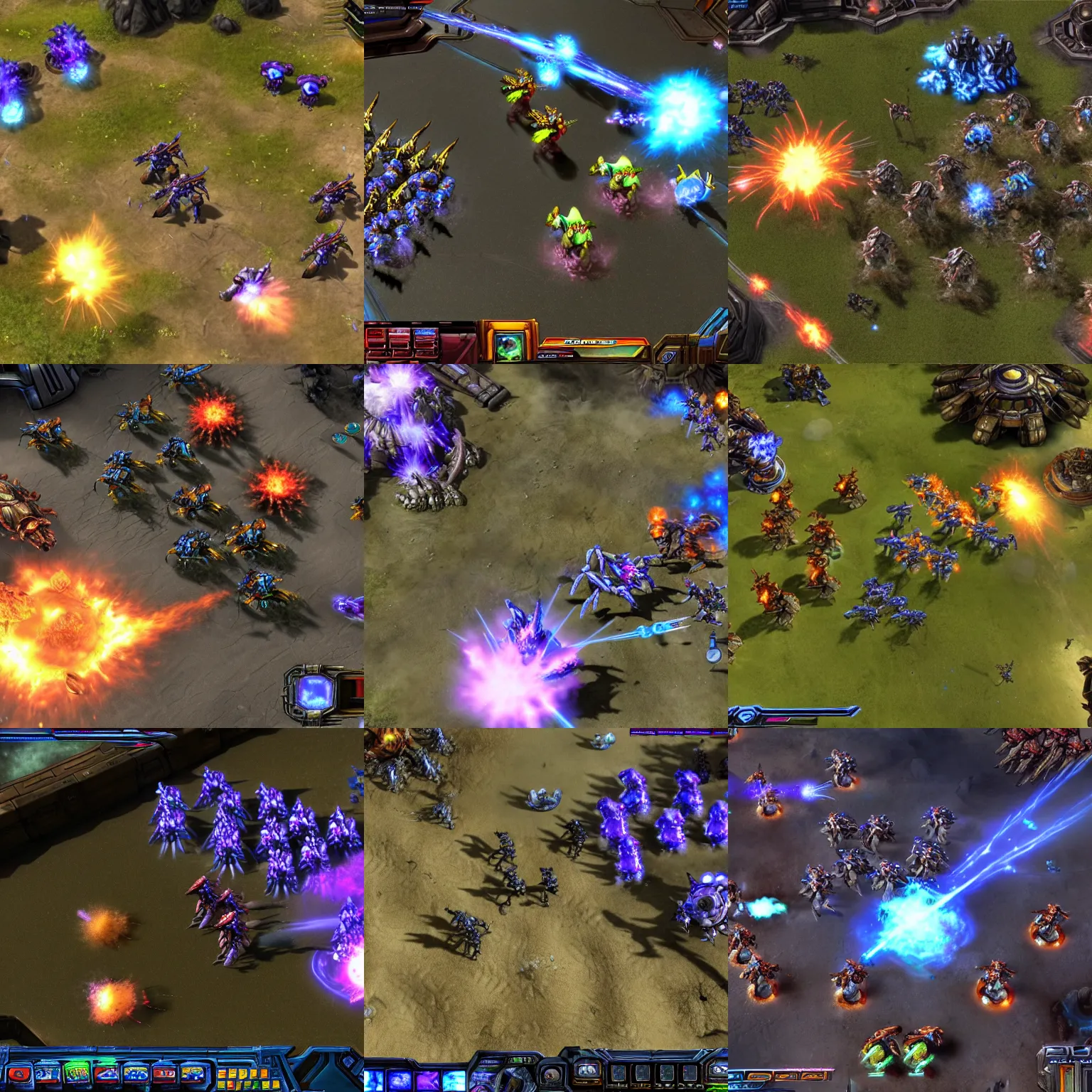 Prompt: zerg gameplay screenshot from starcraft 3