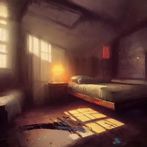 Image similar to bed used for gaming, high quality reflections, Greg Rutkowski