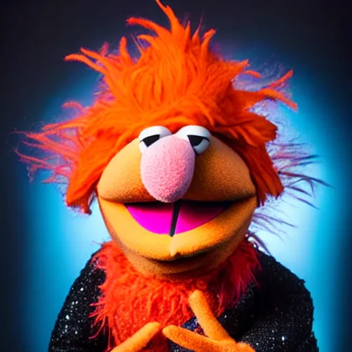 Image similar to studio portrait still of muppet!!!!! heat miser!!!!!! as a muppet muppet as a muppet, 8 k, studio lighting, key light,