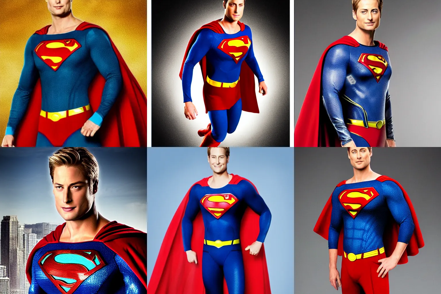 Prompt: Justin Hartley as superman