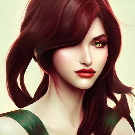 Image similar to beauty woman, makeup, trending on artstation, 30mm, by Artgerm