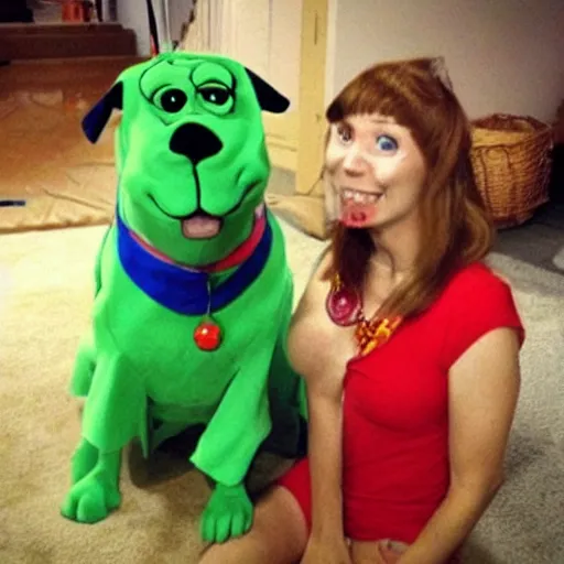 Prompt: scooby doo in real life