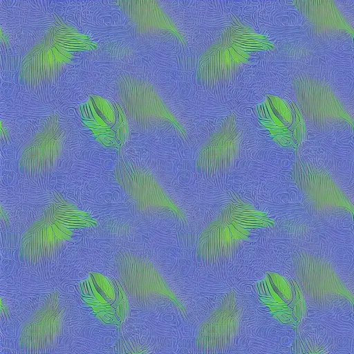 Prompt: chaos pattern + technology + multi material + 8k, on top of tropic leaf background