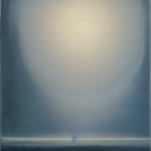 Image similar to the abstract painting'arctic void ', by caspar david friedrich, by rothko