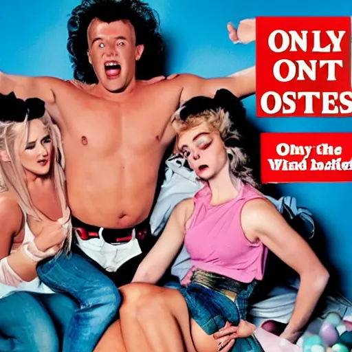 Prompt: OnlyFans advertisement in the style of an 80s comedy movie poster