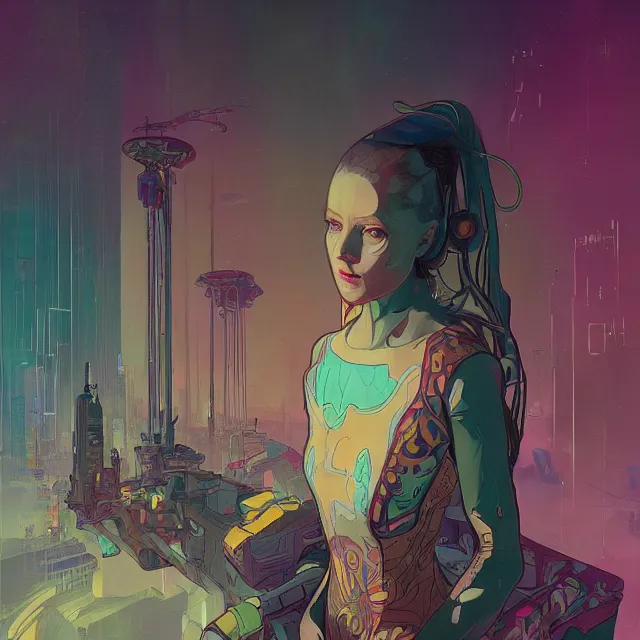 a beautiful portrait painting of a ( ( cyberpunk ) ) | Stable Diffusion ...