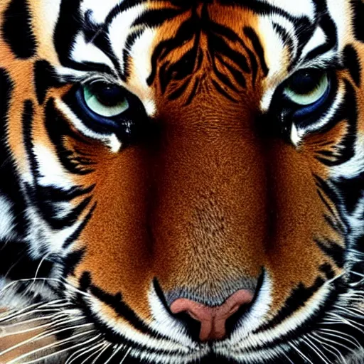 Prompt: a tiger with american flag eyes, 8 k, high definition, highly detailed, photo - realistic