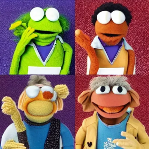 Image similar to jerry garcia as a muppet