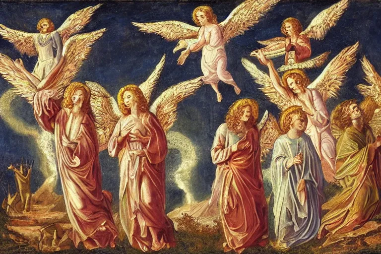 Image similar to the angels as described in the book of revelations