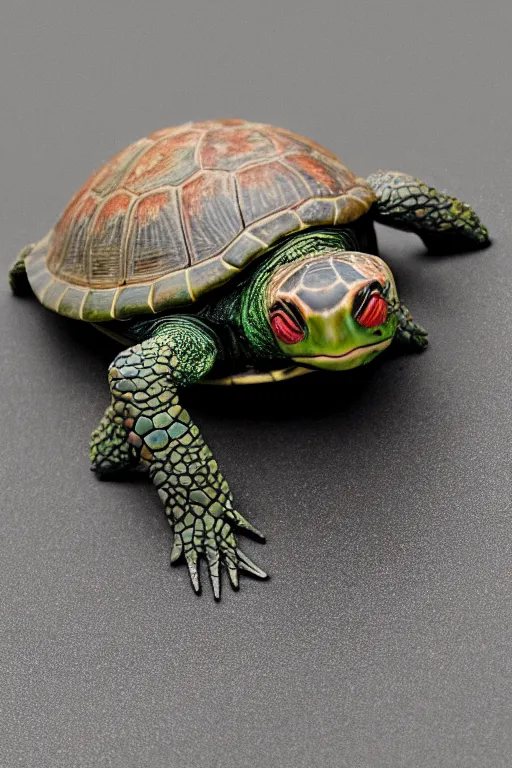 Prompt: high res humanoid turtle