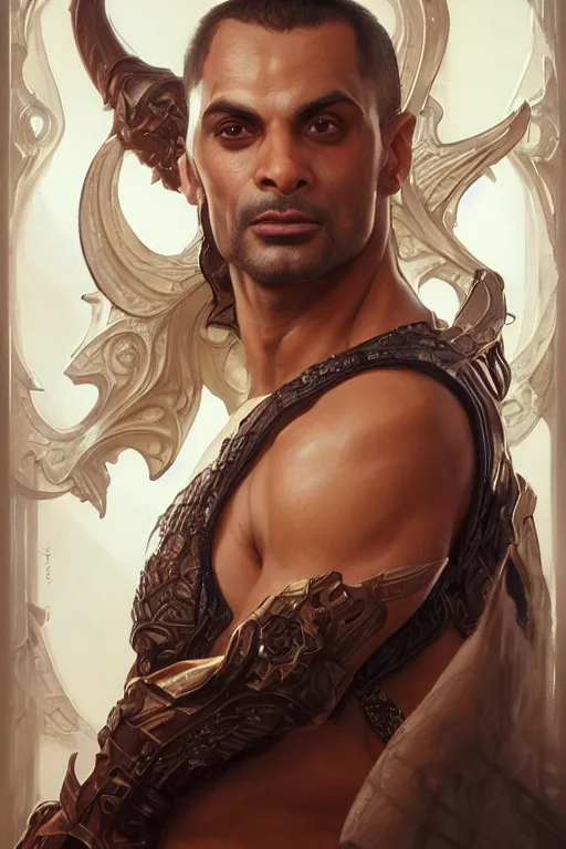 Prompt: ultra realistic illustration, michael mando from diablo, intricate, elegant, highly detailed, digital painting, artstation, concept art, smooth, sharp focus, illustration, art by artgerm and greg rutkowski and alphonse mucha